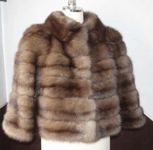 インペリアルセーブルのコートからボレロとM丈コートに - 毛皮リフォームのアラン工房